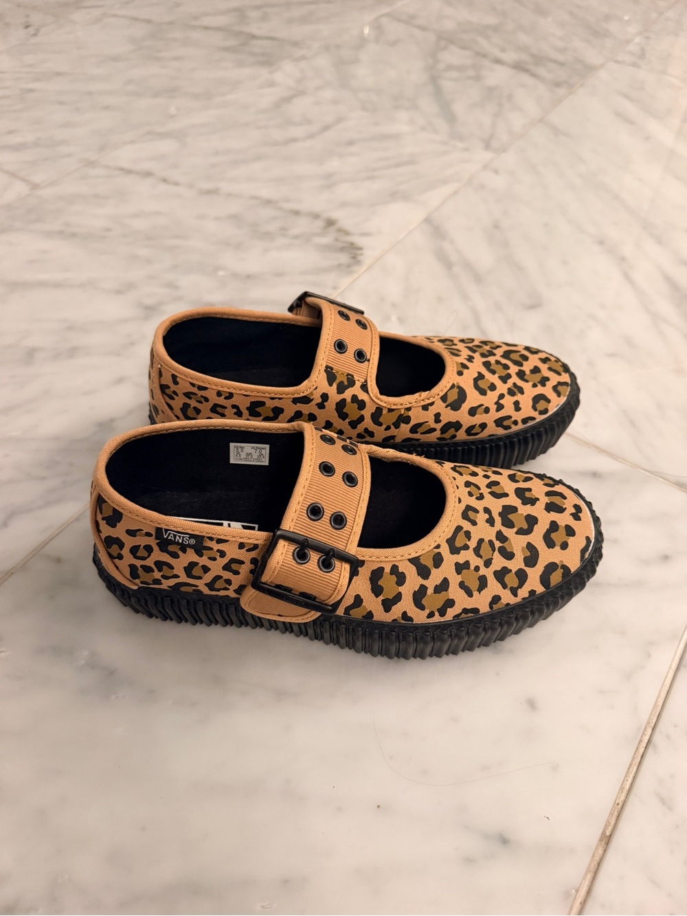 NEW Vans Mary Jane Creeper Platform Shoe in Leopard